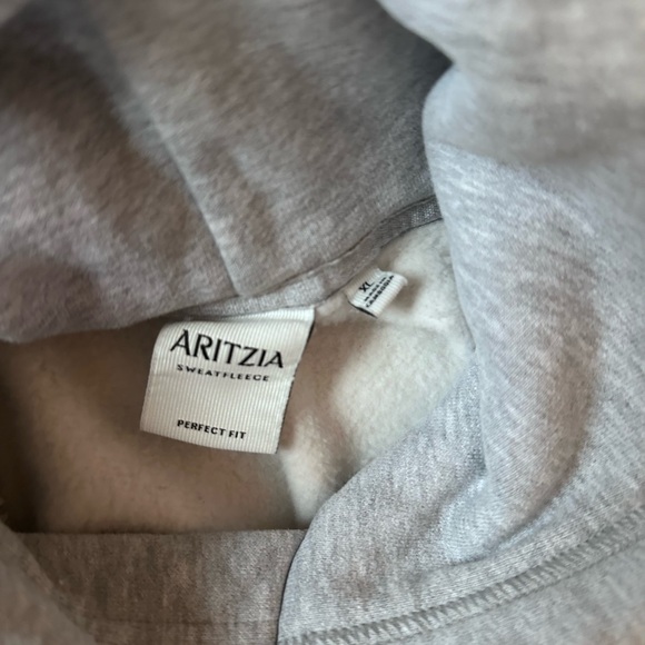 Aritzia Heather Gray and Navy Pullover Hoodie - Picture 5 of 5